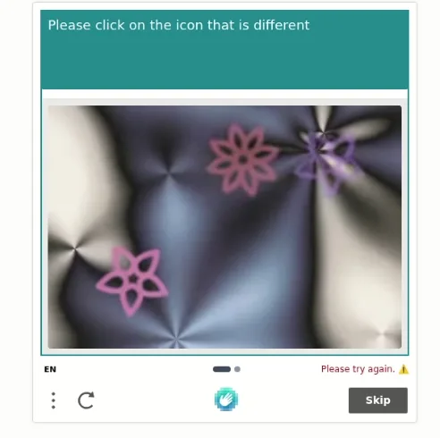 find the different flower. it fades in and out while you look